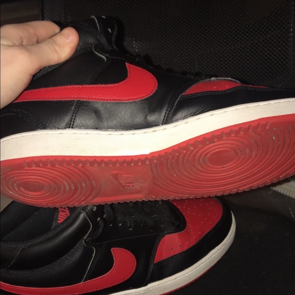 ❌SOLD❌NIKE MENS COURT VISION MID SNEAKER - BLACK - Picture 4 of 9